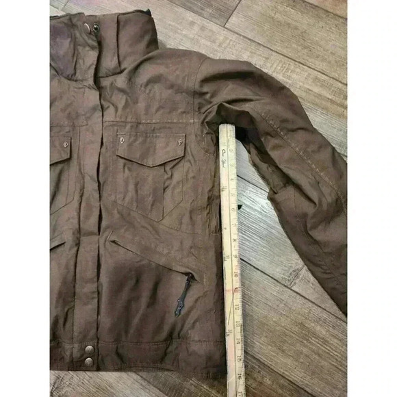 Columbia Titanium Jacket Womens S Brown Omni Tech Sherpa Lined Waterproof - Picture 5 of 11